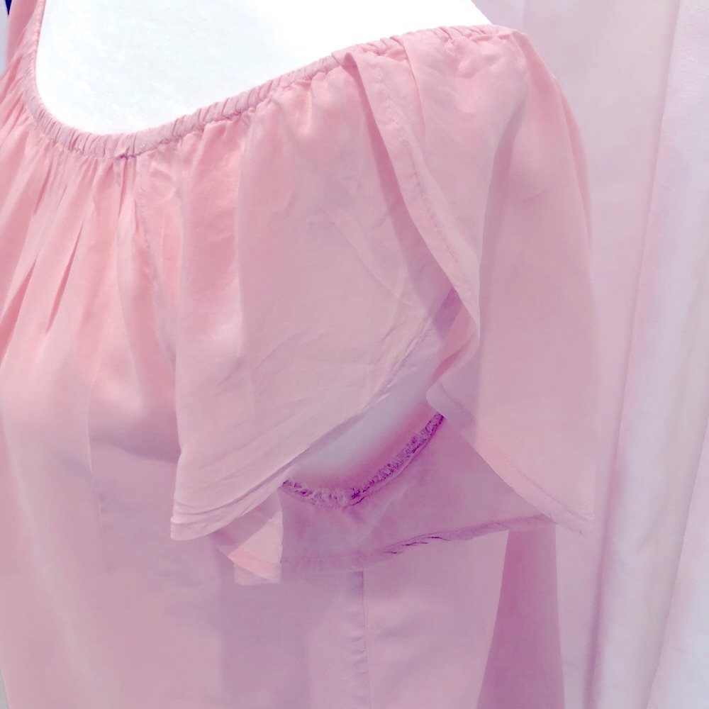 Velvet, Revolve brand peony pink Kaia top, Sz S - Picture 5 of 8